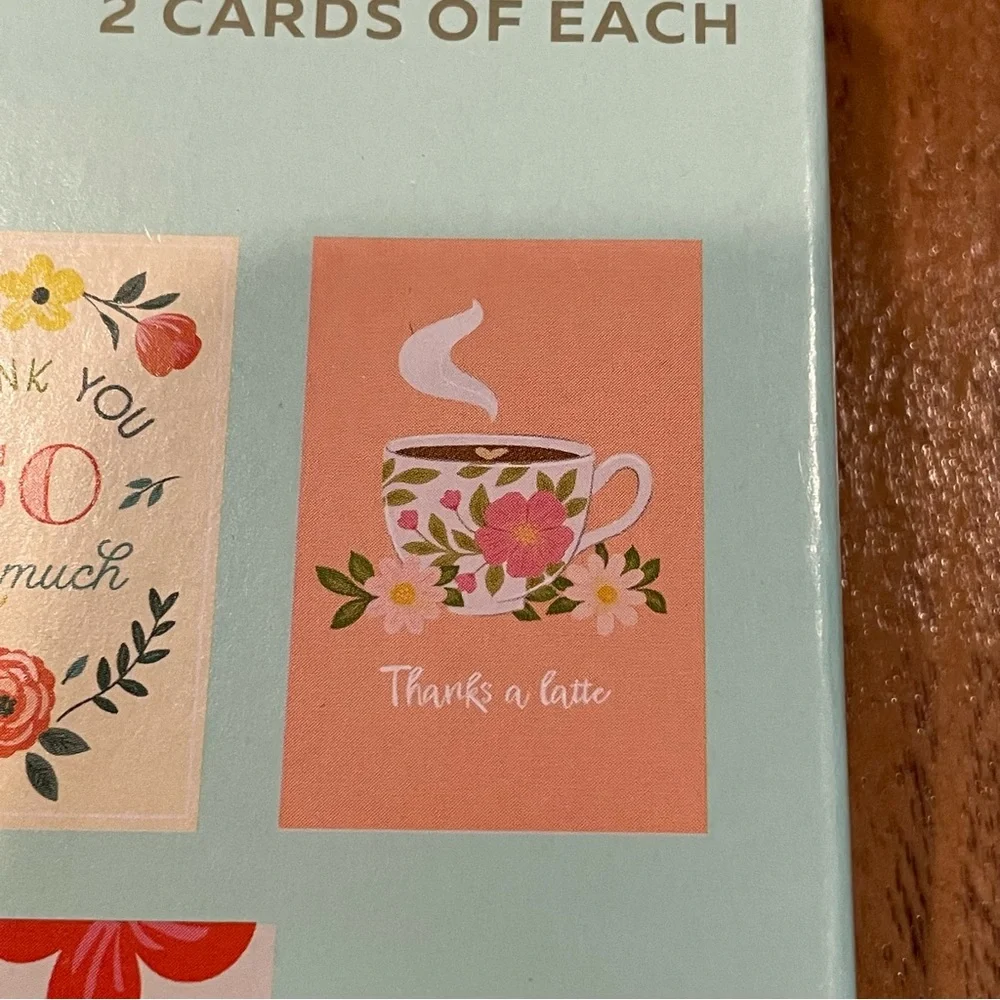 NIB modern expressions box of 10 thank you cards